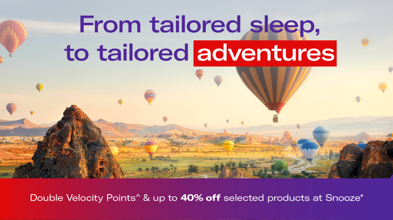 Double Velocity Points and Up to 40% Off at Snooze